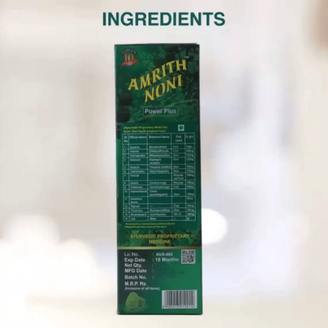 Amrith Noni Power Plus Syrup - Distacart