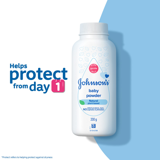 Johnson's Baby Powder, Helps Protect Skin Against Irritation & Diaper Rash For New Born Babies