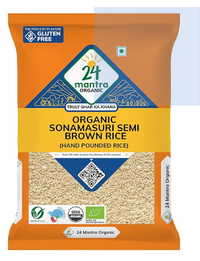 Thumbnail for 24 Mantra Organic Sonamasuri Raw Semi Brown Rice