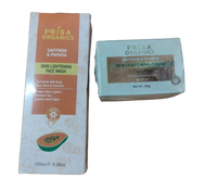 Thumbnail for Prisa Organics Saffron & Papaya Lightening Face Wash and Saffron & Papaya Skin Lightening Face Cream Combo