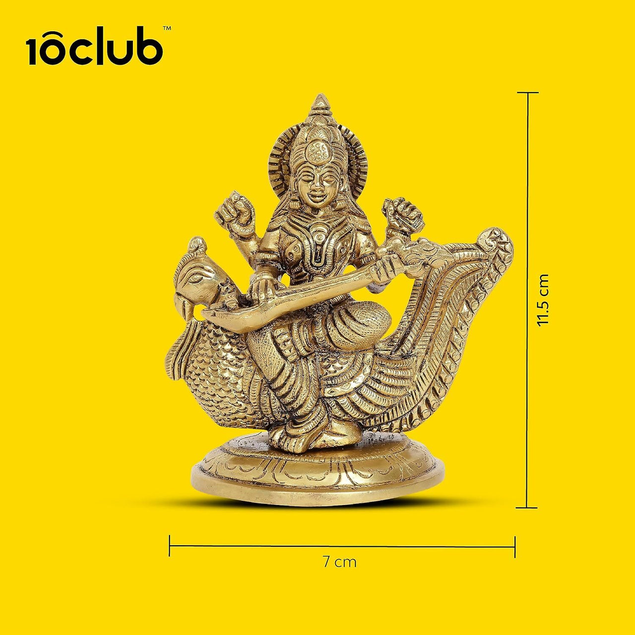 10Club Goddess Saraswati Idol - Distacart