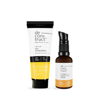 Thumbnail for Deconstruct Sun Protect Duo 10% Vitamin C Face Serum + Gel Sunscreen, Get Glowing Skin with Sun Protection, No White Cast, Non Irritating & Lightweight