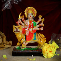 Thumbnail for Tied Ribbons Nav Durga Devi Sherawali Mata Murti Statue - Distacart