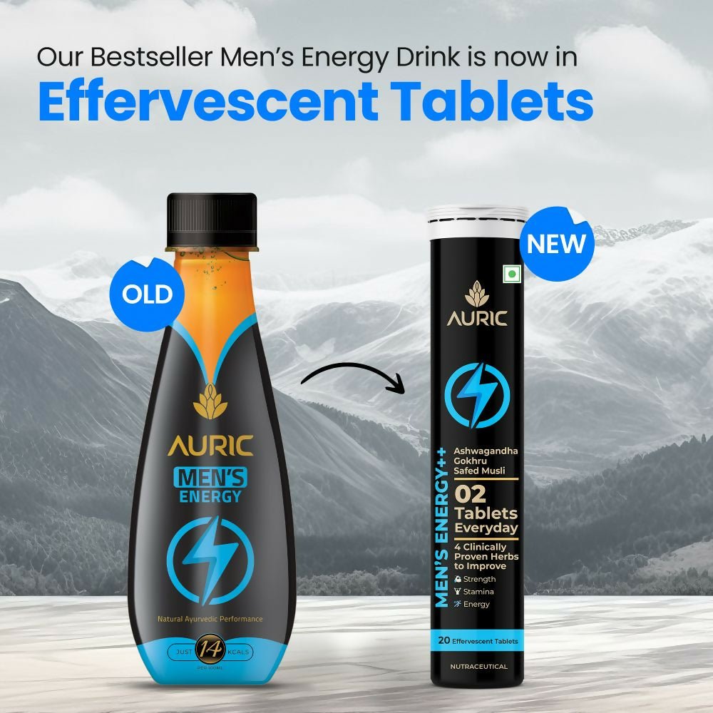 Auric Men's Energy++ Effervescent Tablets