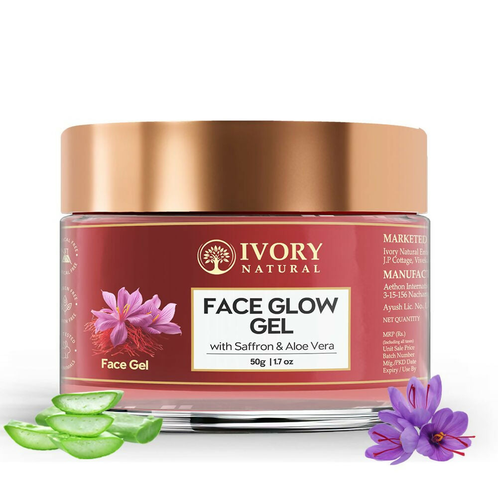 Ivory Natural Face Glow Gel For Instant Glow And Timeless Radiance, Achieve Glowing And Shiny Face - Distacart