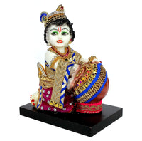 Thumbnail for Esplanade Resin Krishna Makhan Chor Statue - Distacart