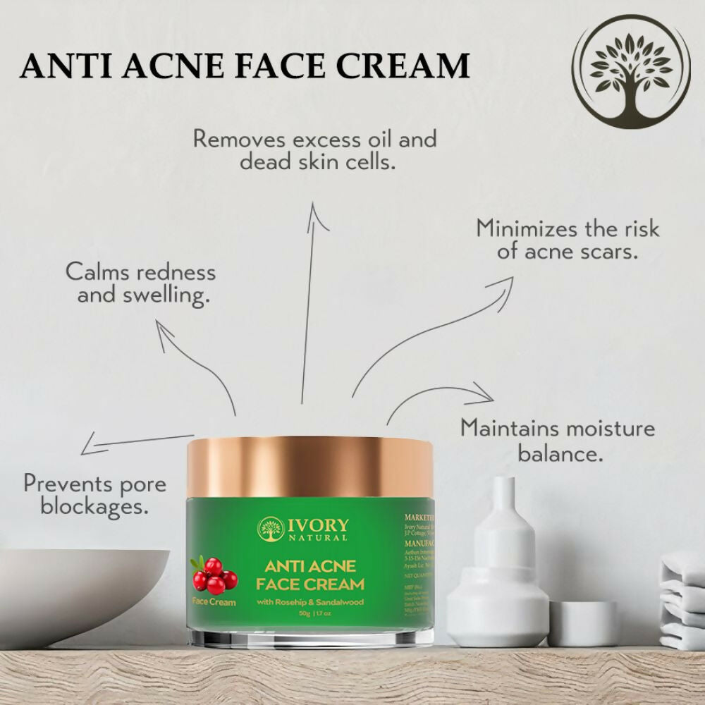 Ivory Natural Acne Face Cream For Acne Free Face