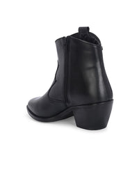 Thumbnail for Delize Women Synthetic Leather Block Heeled Boots