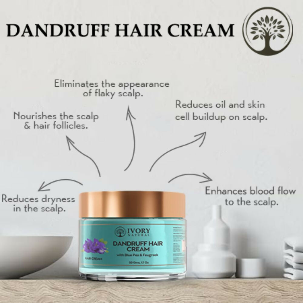 Ivory Natural Dandruff Hair Cream For Dandruff, And Nourishing Dry Scalp - Distacart