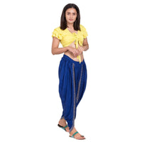 Thumbnail for Asmaani Royal Blue color Dhoti Patiala with Embellished Border