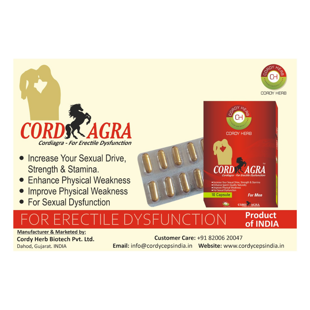 Cordy Herb Cordiagra Stamina & Energy Booster Capsules