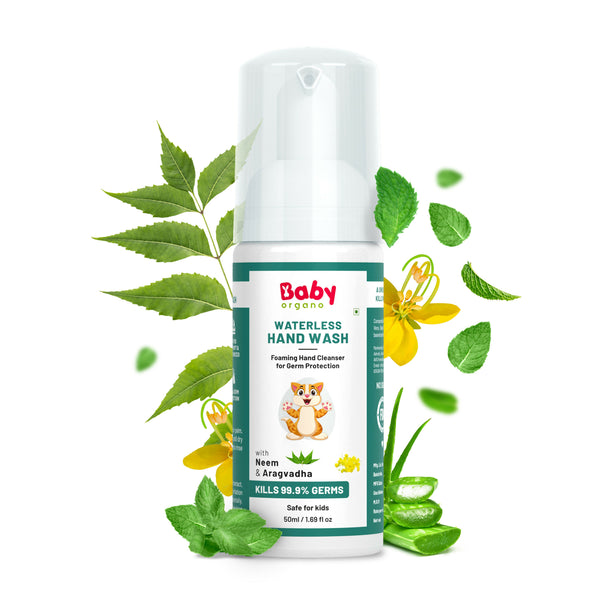 Babyorgano Non Alcoholic Foam Based Waterless Hand Wash for Kids