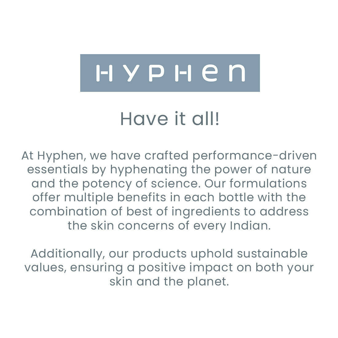 Hyphen By Kriti Sanon CSMS (Cleanser, Serum, Moisturizer, Sunscreen) Normal to Dry Skin Combo