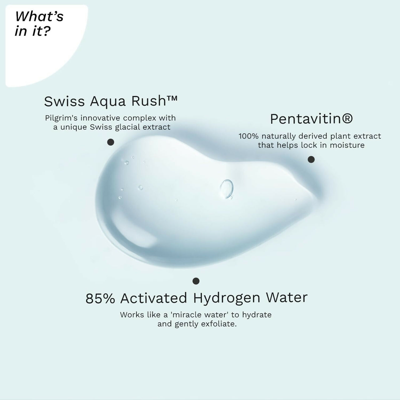 Pilgrim wiss Aqua Rush Peeling Gel Pentavitin & Activated Hydrogen Water for Face - Distacart
