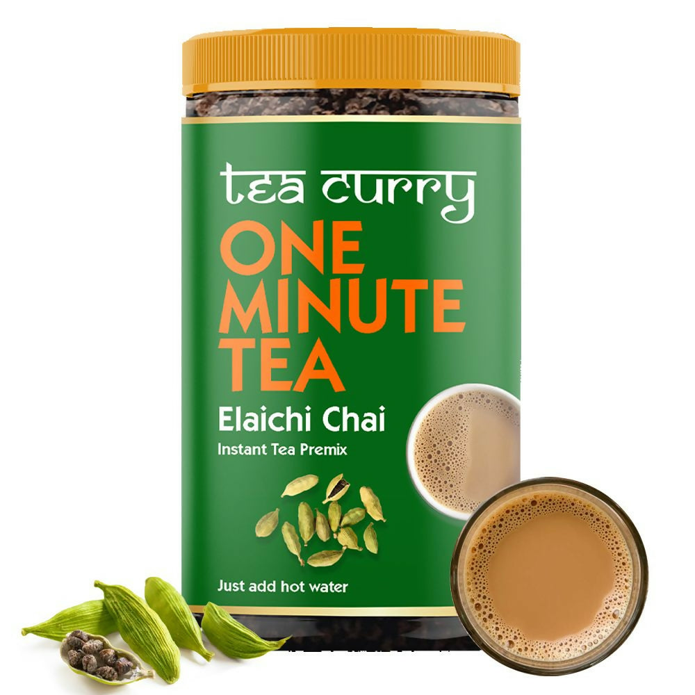 Teacurry Elaichi Instant Tea Premix - Premium Cardamom Premix Tea with Real Elaichi