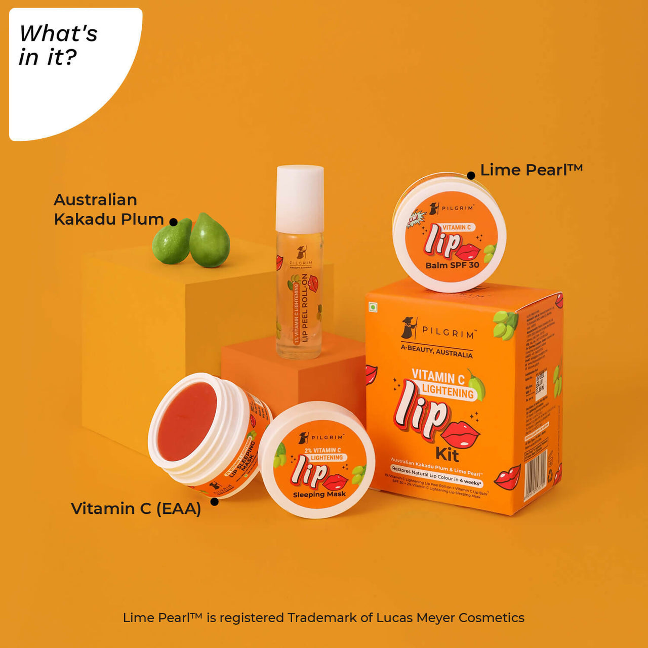 Pilgrim Vitamin C Lip Lightening Kit - Distacart
