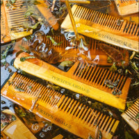 Thumbnail for Ivory Natural Dual Tooth Kacchi Neem Comb Infused With Organic Oil For Gentle Detangling And Straightning Hair - Distacart