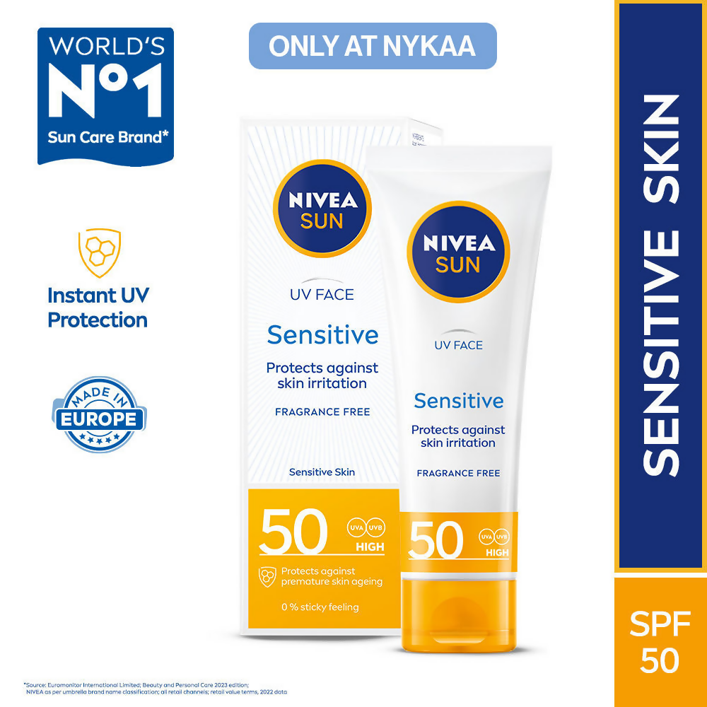Nivea Sun Sensitive Skin Spf 50 Sunscreen