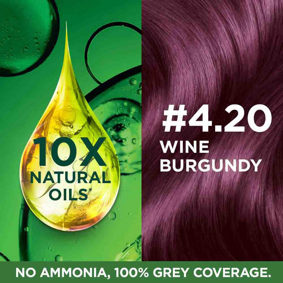 Garnier Color Naturals Creme Riche Hair Color - Shade 4.20 Wine Burgundy