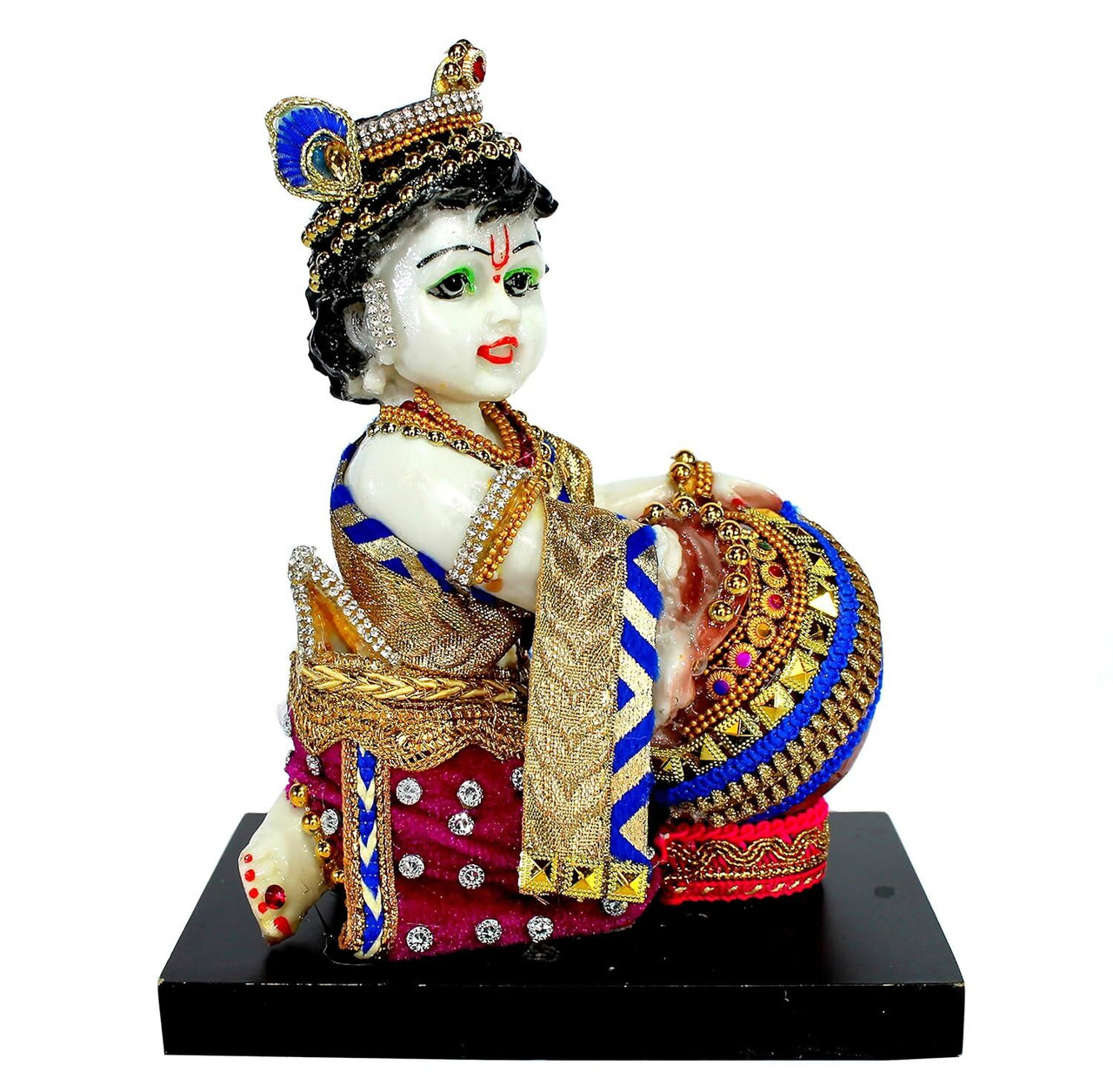 Esplanade Resin Krishna Makhan Chor Statue - Distacart