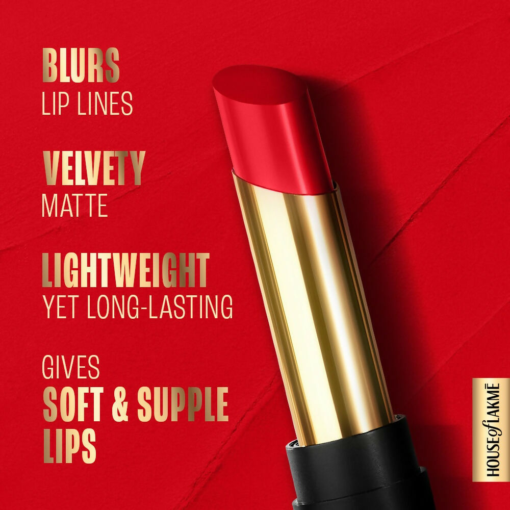 Lakme Absolute Beyond Matte Lipstick - 101 Red Rage - Distacart