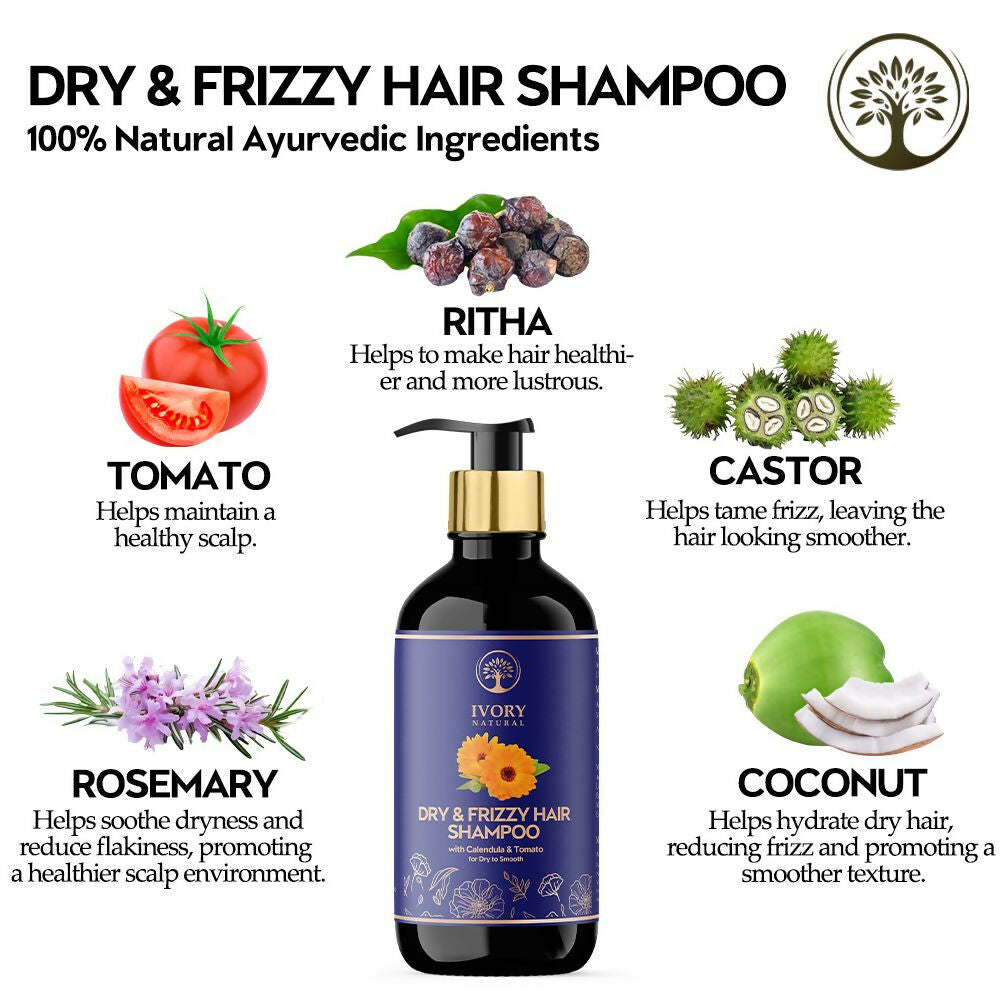 Ivory Natural Dry Rough Hair Shampoo For Dry, Frizzy, Unmanaged Hair - Distacart