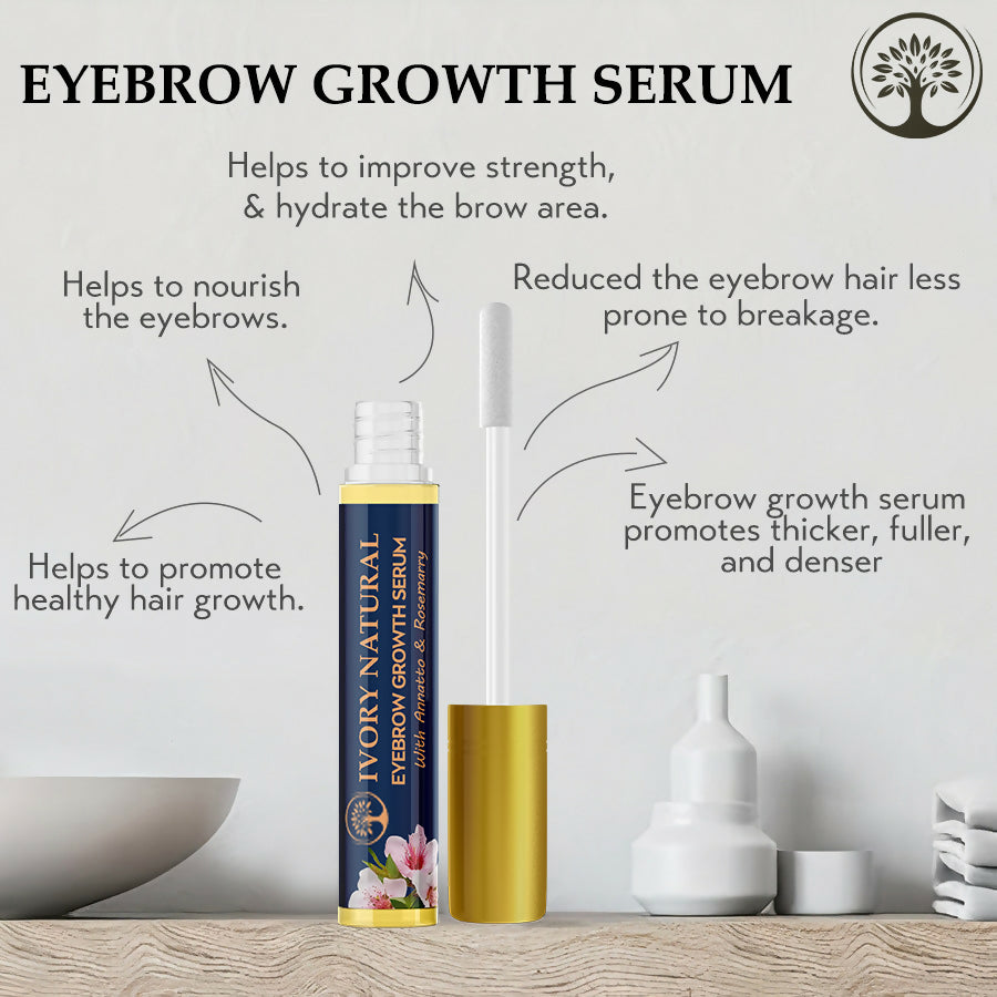 Ivory Natural Eyebrow Growth Serum - Lush Eyebrows For Both Men & Women - Distacart