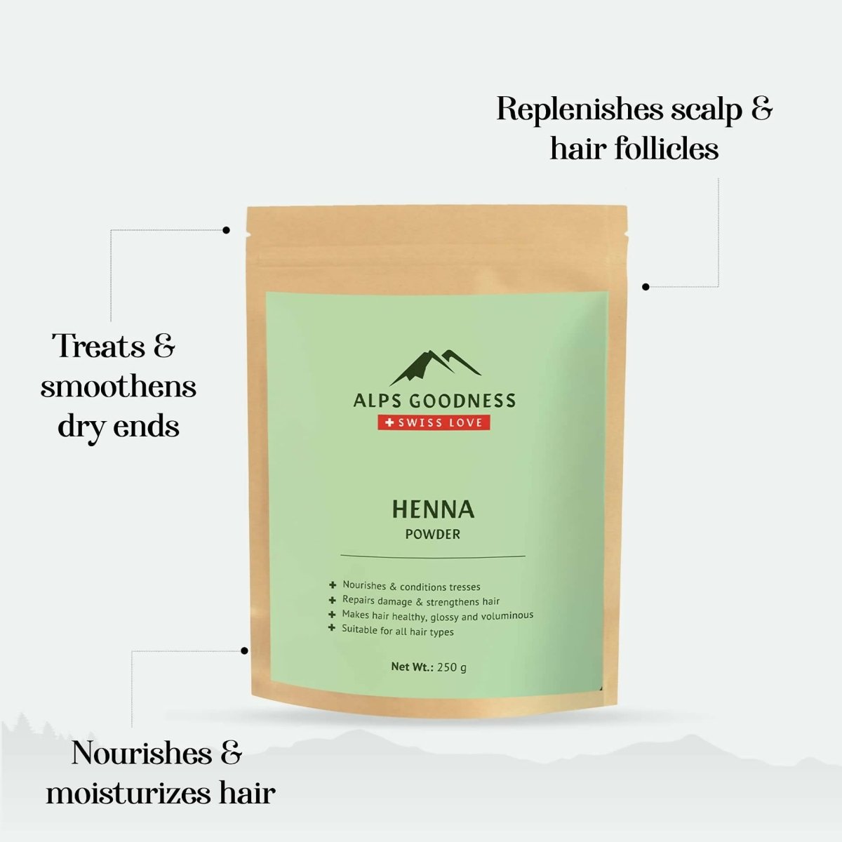 Alps Goodness Henna Based Hair Color Powder - Distacart