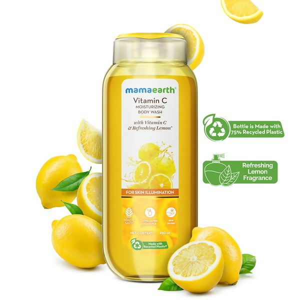 Mamaearth Vitamin C Moisturizing Body Wash with Vitamin C & Refreshing Lemon For Skin Illumination