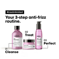 Thumbnail for L'Oreal Professionnel Liss Unlimited Shampoo, Hair Mask & Hair Serum Serie Expert