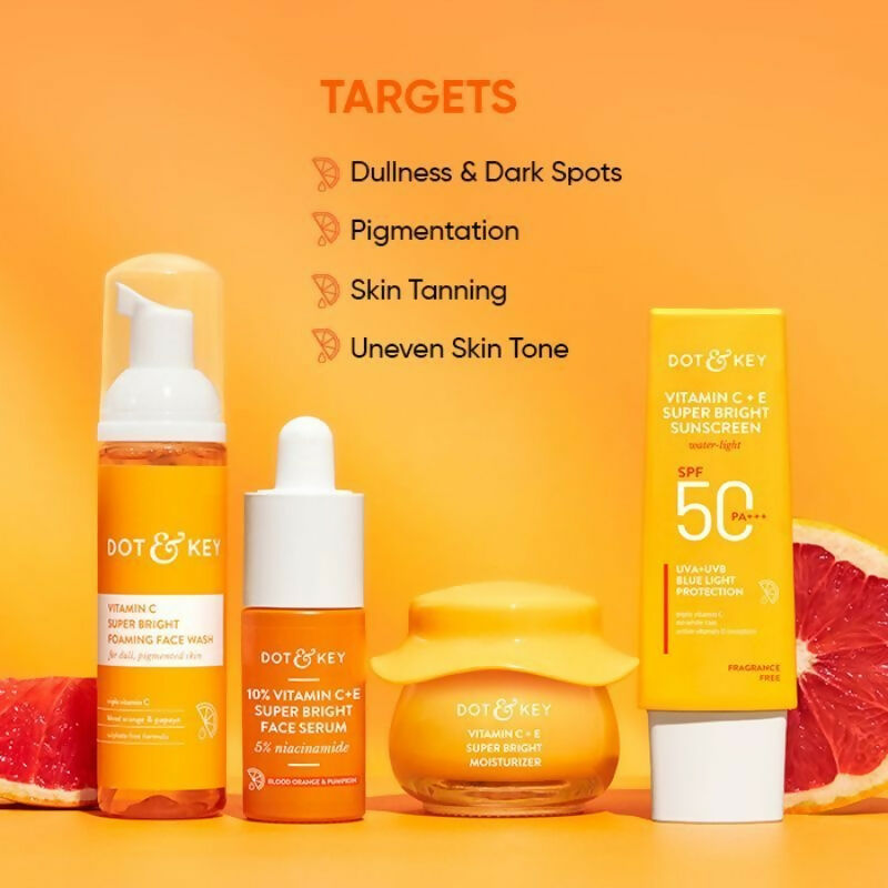 Dot & Key CSMS (Cleanser, Serum, Moisturizer, Sunscreen) Vitamin C Combo