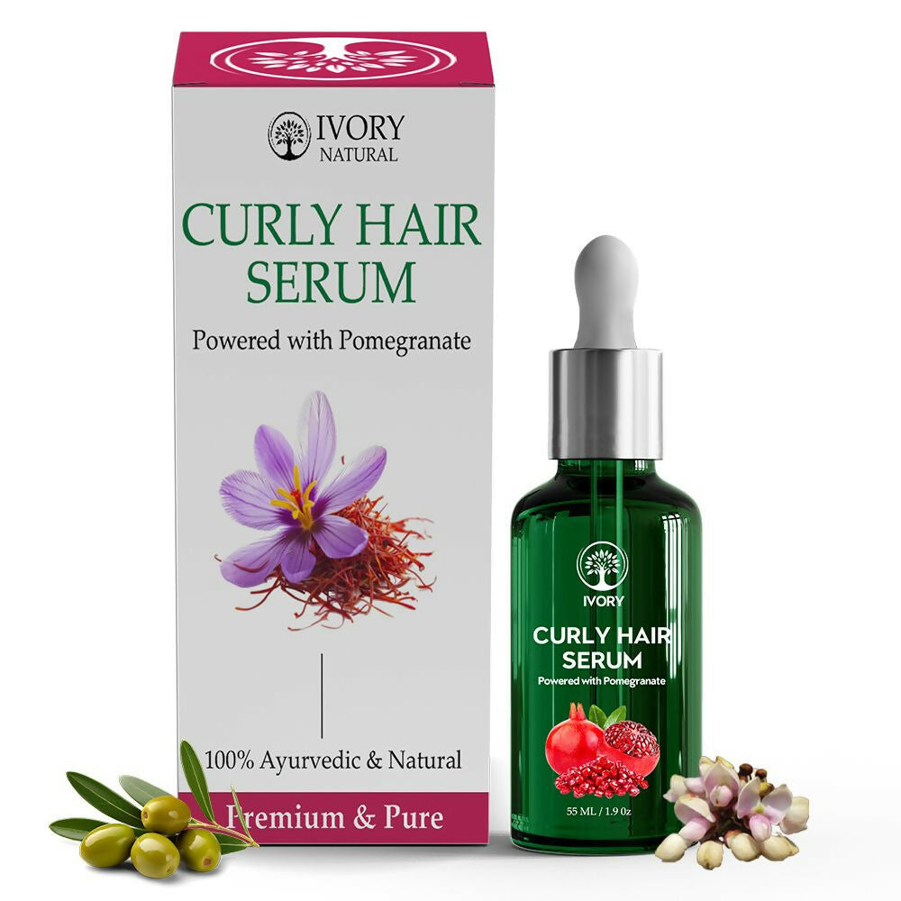 Ivory Natural Curly Hair Serum For Smooth Even Curls And Silky - Distacart