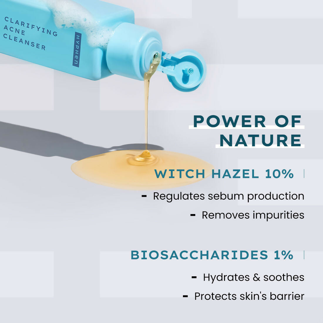 Hyphen By Kriti Sanon Clarifying Acne Cleanser With 2% Salicylic Acid, Anti-Acne Face Wash For Oil Control