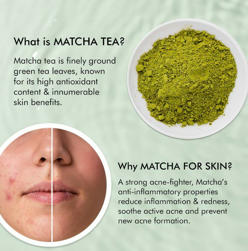 mCaffeine 2% Salicylic Acid Niacinamide & Matcha Tea Face Wash