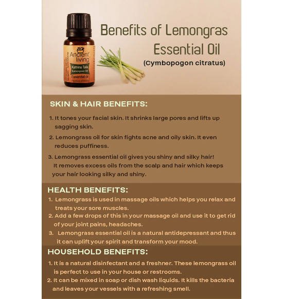 Lemongrass Oil Essential Oil benefits