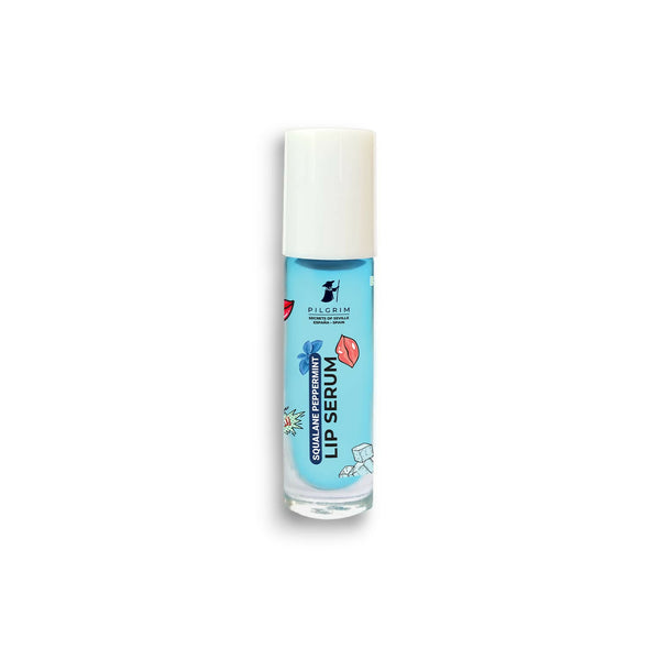 Pilgrim Spanish Lip Serum (Peppermint) with Roll-on For Visibly Plump Lips, Hydrating Lip Serum For Dark Lips - Distacart