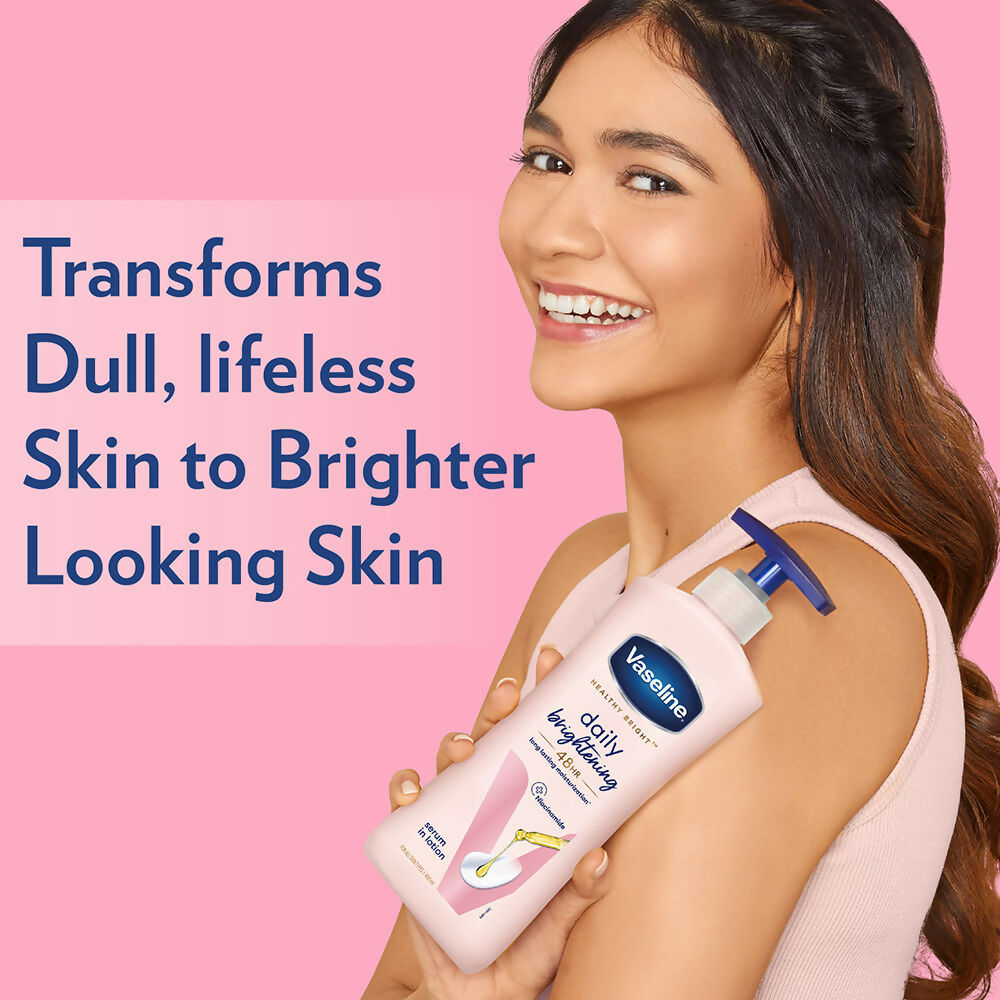 Vaseline Healthy Bright Daily Brightening Body Lotion & Gluta-Hya Dewy Radiance Serum-In-Lotion Combo