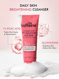 Thumbnail for mCaffeine Clear Glow 1% Kojic Acid Daily Brightening Face Wash For Dark Spots & Pigmentation