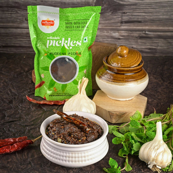 Vellanki Foods Pudina Pickle (Mint Leaves) - Distacart