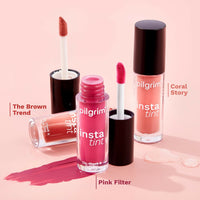 Thumbnail for Pilgrim 3 In 1 Lip, Cheek And Eye Tint With Goodness Of Spanish - Coral Story - 02 - Distacart
