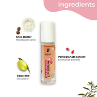 Thumbnail for Pilgrim Spanish Lip Serum (Bubblegum) with Roll-on For Visibly Plump Lips, Hydrating Lip Serum For Dark Lips - Distacart