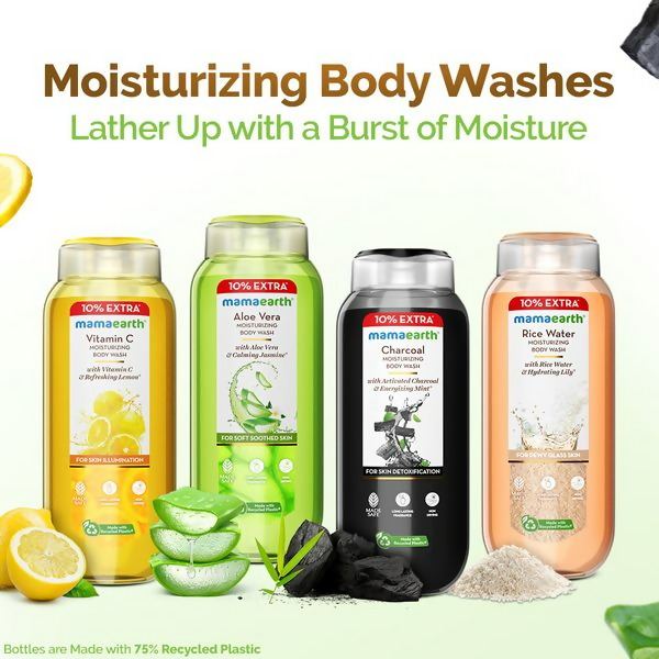 Mamaearth Vitamin C Moisturizing Body Wash with Vitamin C & Refreshing Lemon For Skin Illumination