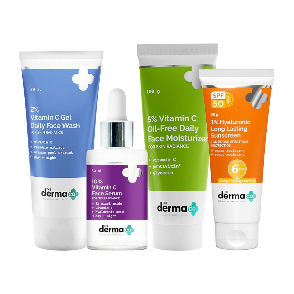 The Derma Co I-Beauty Glow CSMS (Cleanser, Serum, Moisturizer, Sunscreen) Combo