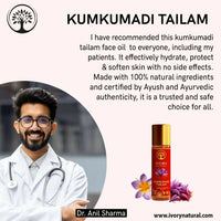 Thumbnail for Ivory Natural Kumkumadi Tailam Face Oil - Saffron And Lotus Essence For Skin Revitalization - Distacart