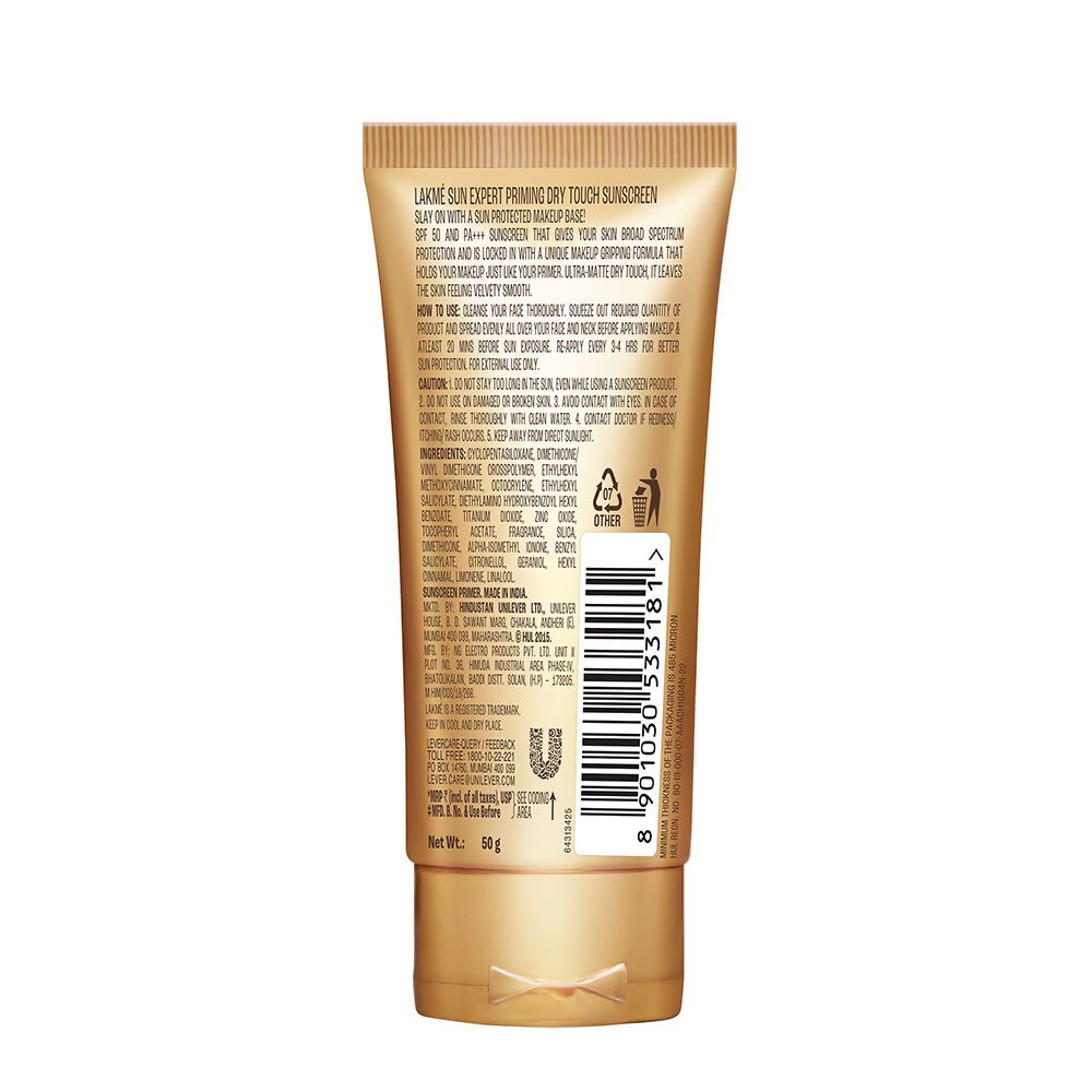 Lakme Sun Expert Priming Sunscreen - Distacart