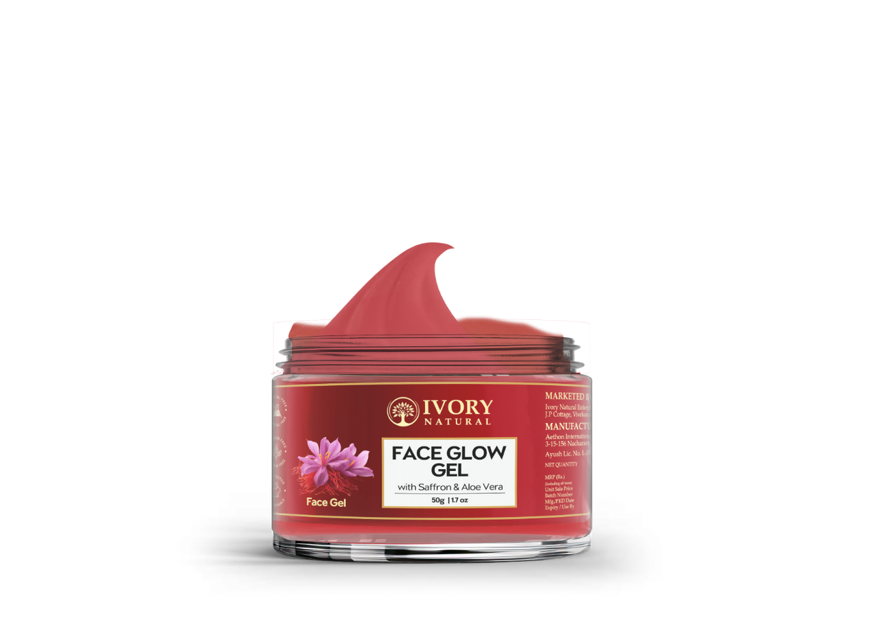 Ivory Natural Face Glow Gel For Instant Glow And Timeless Radiance, Achieve Glowing And Shiny Face - Distacart