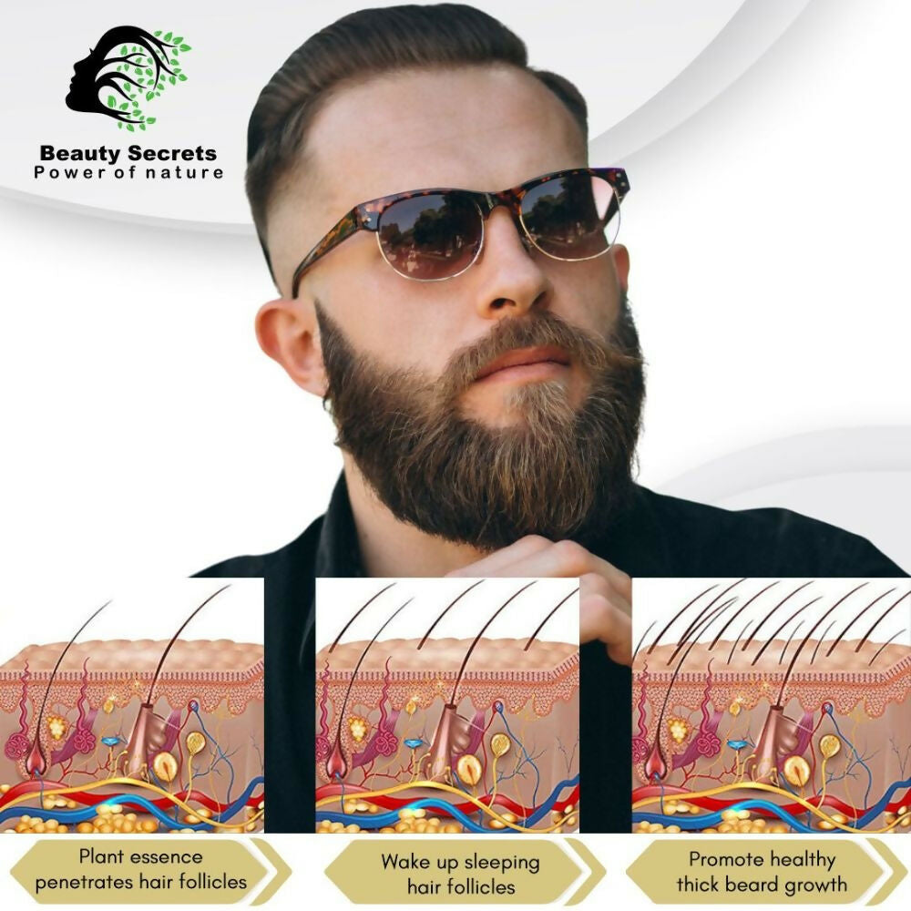 Beauty Secrets Premium Beard Growth Oil - Distacart