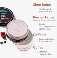 Thumbnail for mCaffeine Coffee & Berries Body Butter with Shea Butter For Deep Moisturization