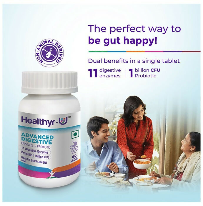 Buy Healthyr-U Advanced Digestive Enzymes + Probiotic Tablets Online at ...