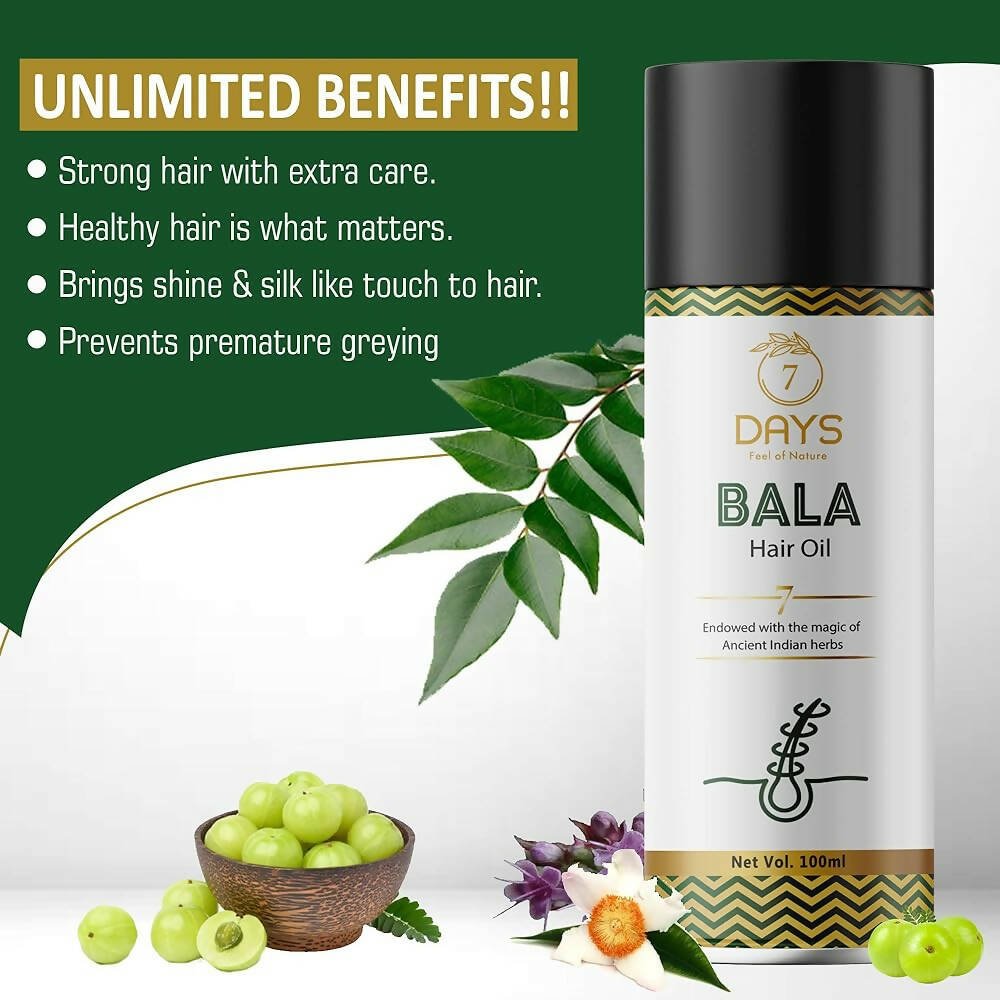 7 Days Bala Hair Oil For Promotes Hair Growth - Distacart